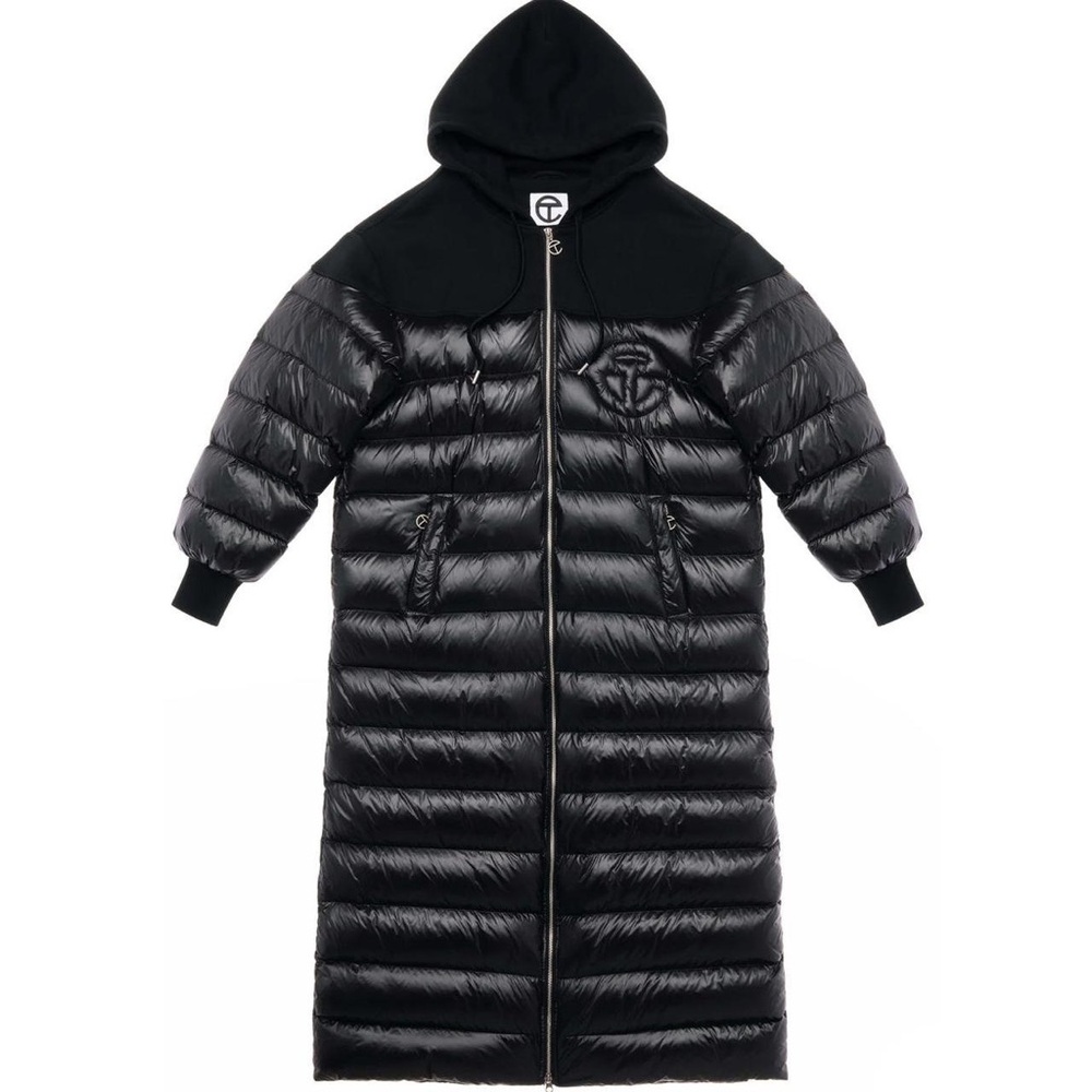 Telfar Moose Knuckles long puffer hoodie coat